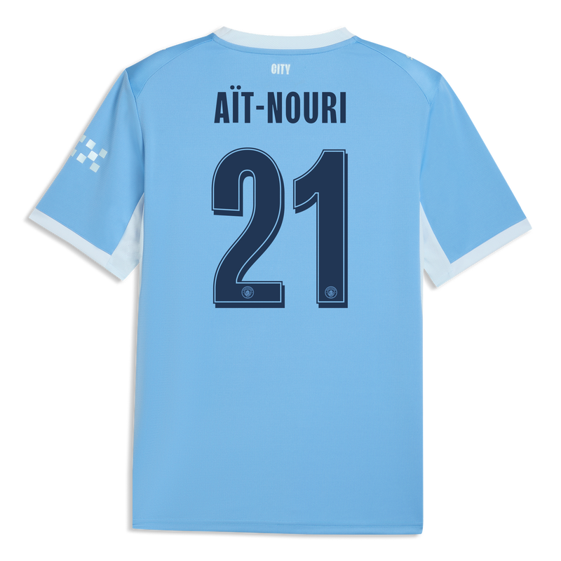Manchester City Home Jersey 2026/27 With AÏT-NOURI 21 Printing