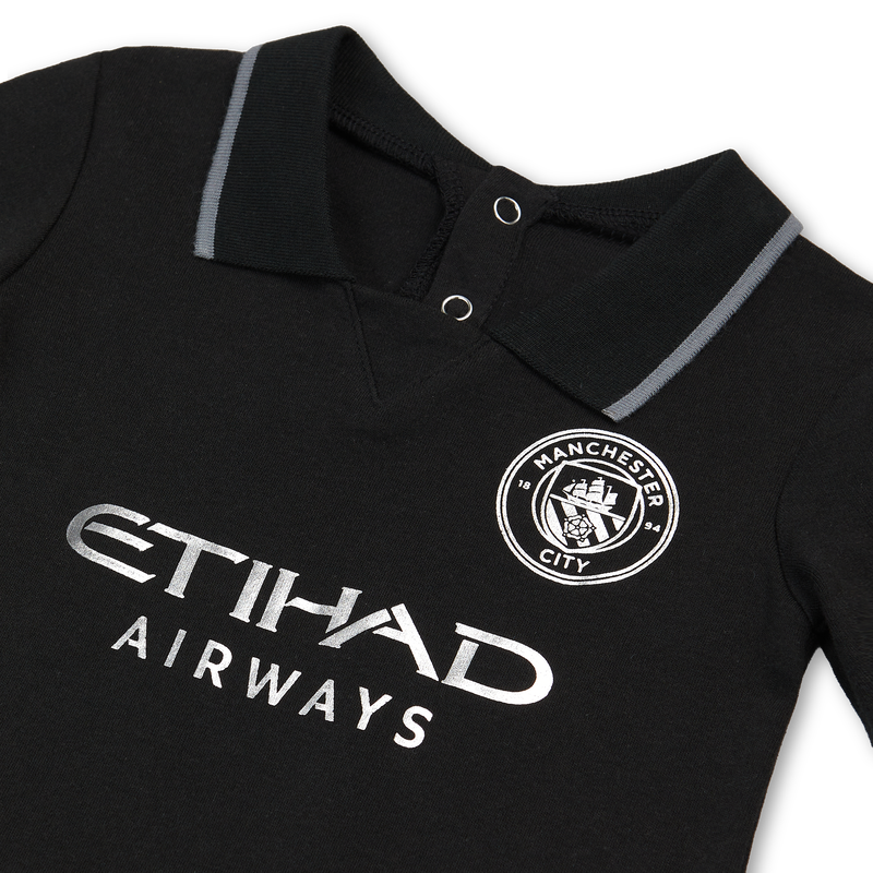 MCFC 25/26 AWAY BABY SLEEPSUIT - black