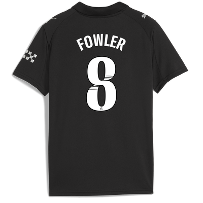Kids' Manchester City Away Jersey 2025/26 With FOWLER 8 Printing