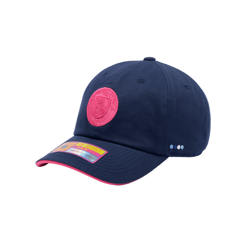 MCFC SMU BAMBO DAD CAP - navy / pink