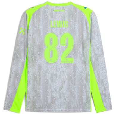 Manchester City Third Jersey 2025/26 Long Sleeve With LEWIS 82 Printing