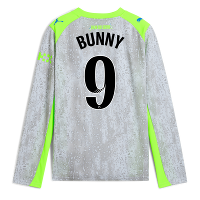 Maglia Third  Manchester City per bambini 2025/26 a maniche lunghe con stampa di BUNNY 9 Printing