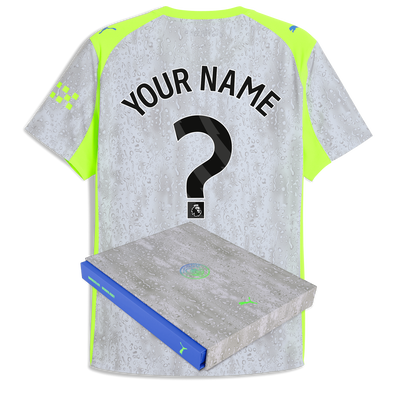 Maglia Authentic Third Manchester City 2025/26 con stampa personalizzata in confezione regalo