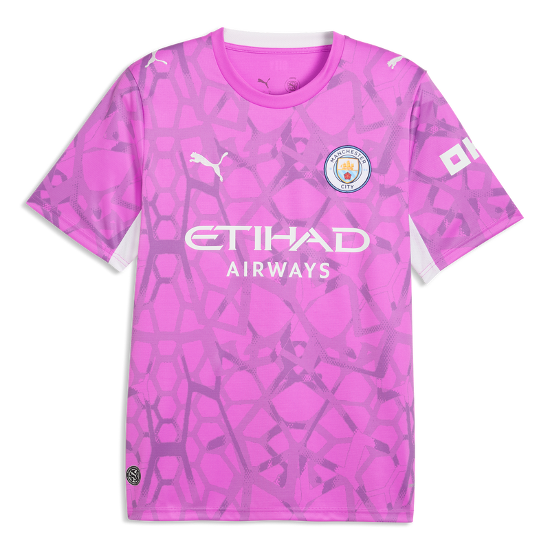 Manchester City keepersshirt 2026/27 met aangepaste bedrukking electric orchid-puma white -Bekijk alle Man City t-shirts online