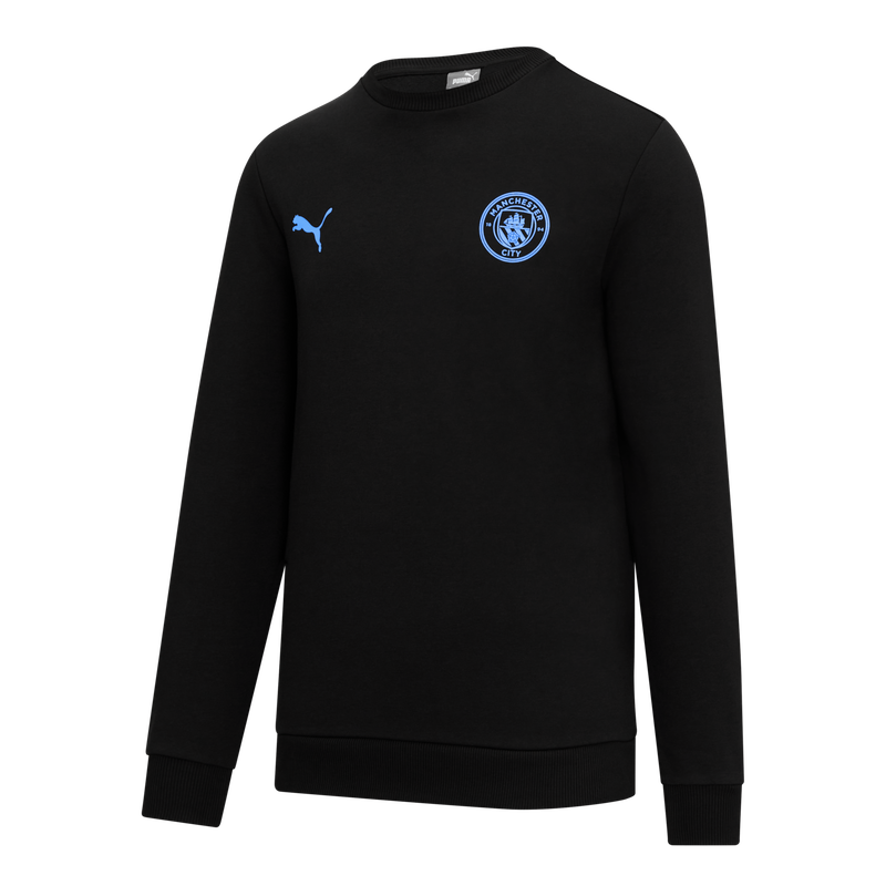 Man City Essentials Crew Sweat black - Size XL from acrylic for males  - Official Manchester City FC store