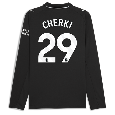 Maillot Extérieur Manchester City 2025/26 Manches Longues Avec Impression CHERKI 29