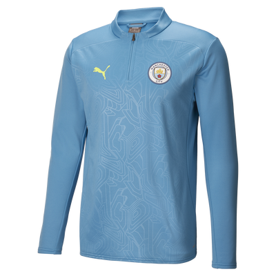Camiseta híbrida de entrenamiento con cremallera de cuarto de Manchester City
