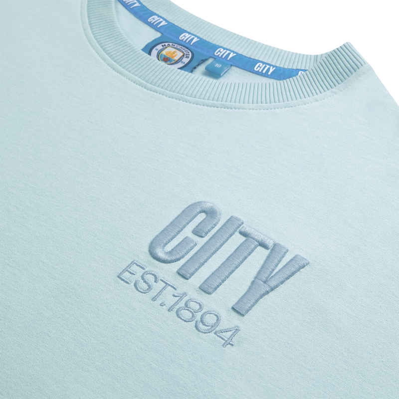 MCFC WOMENS TONAL BF TEE - light blue