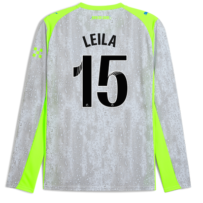 Manchester City Third Jersey 2025/26 Long Sleeve With LEILA 15 Printing