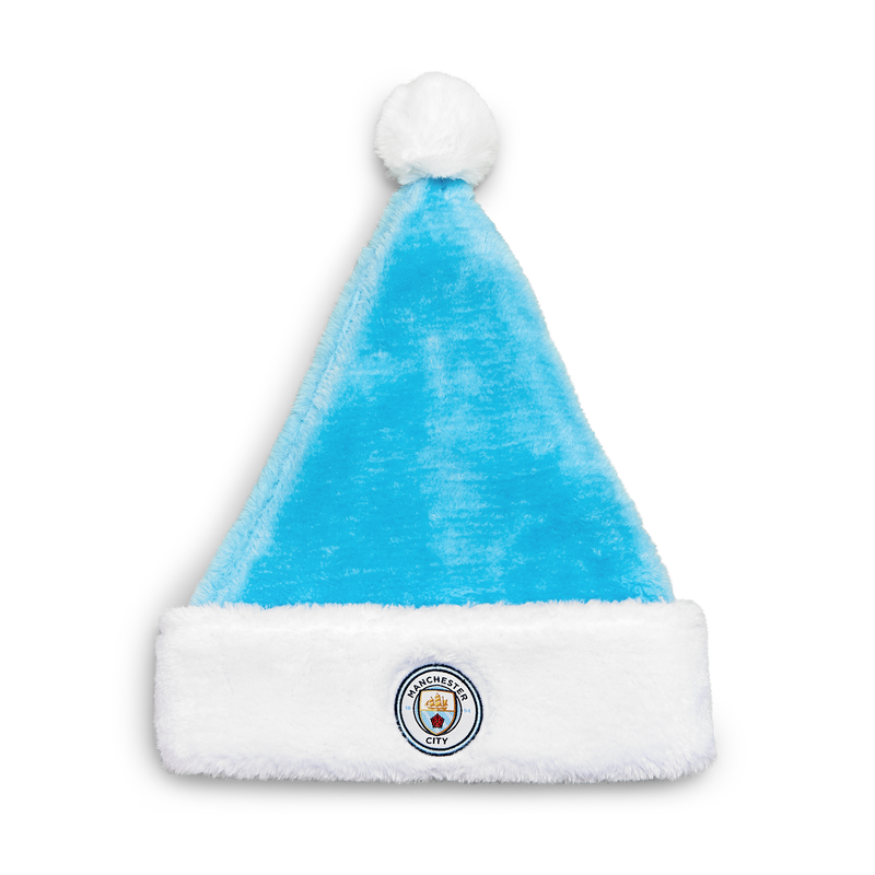 MCFC DELUXE SANTA HAT - blue