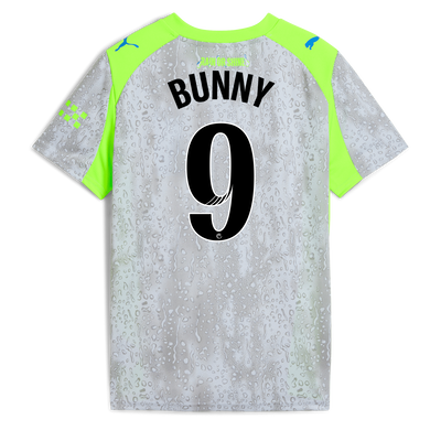 Kinder ManchesterCity Third Trikot 2025/26  mit BUNNY 9 Druck