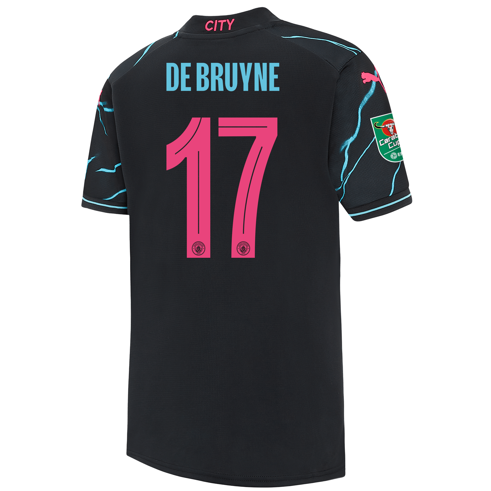 Manchester City Maglia Gara Third Bambino 2023 24 con stampa DE