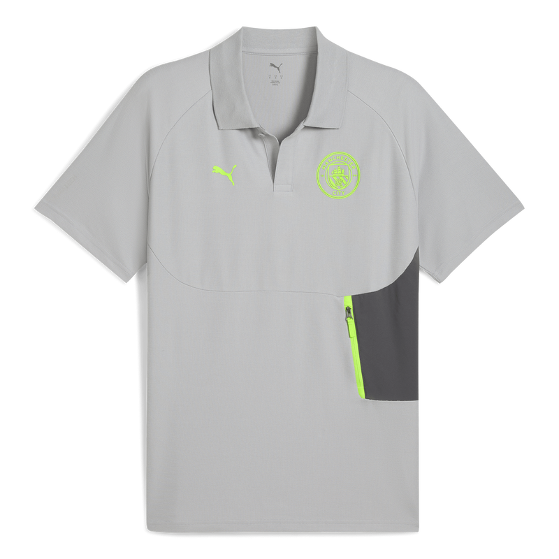 MCFC MENS PUMATECH POLO - grey