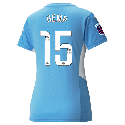 Women's Manchester City Home Shirt 21/22 with Lauren Hemp printing