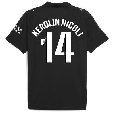 Manchester City Away Jersey 2025/26 With KEROLIN NICOLI 14 Printing