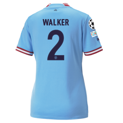 Women's Manchester City Home Jersey 22/23 with WALKER 2 printing