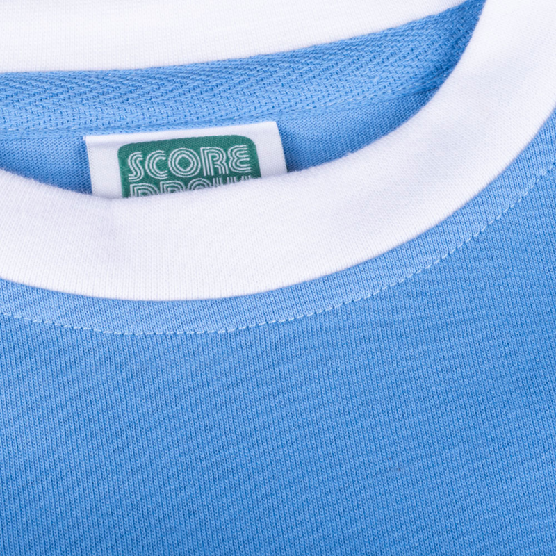 MCFC FW 1972 SHIRT W/ NO8 EMBELLISHMENT - light blue