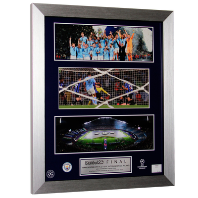 UCL Champions Framed Print and Goal Net