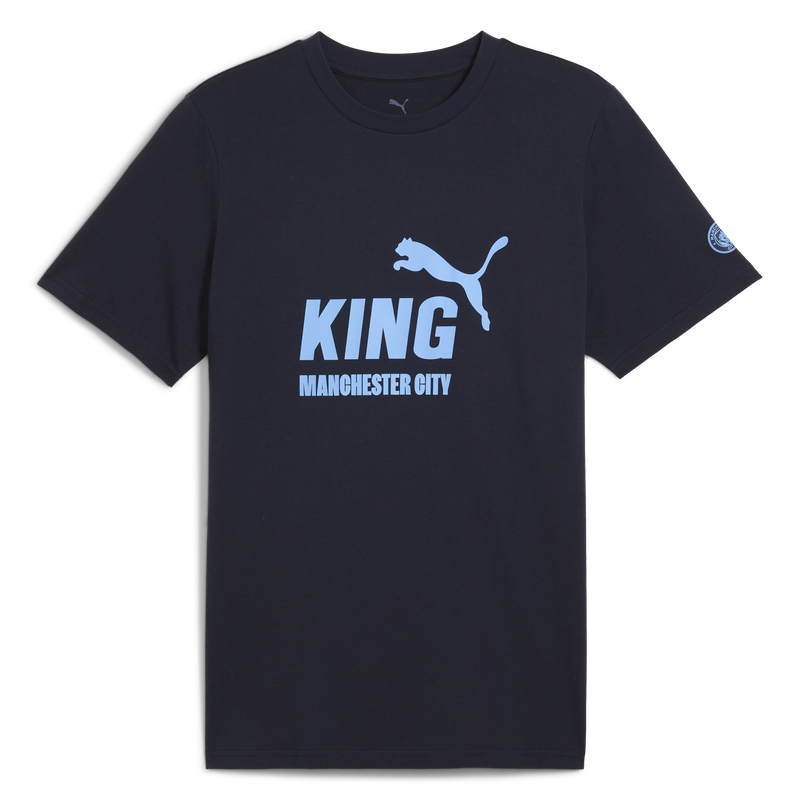 MCFC LW MENS KING LOGO TEE - navy