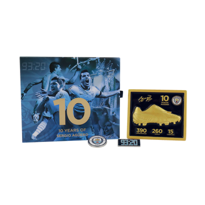 Manchester City Agüero Golden Boot Plaque