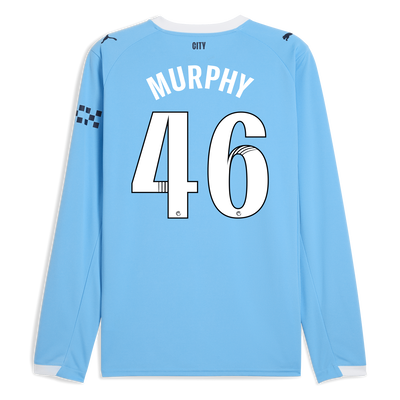 マンチェスター・シティ 2025/26 ズ ホームユニフォーム（長袖 MURPHY 46プリント付き）