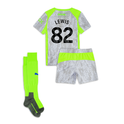 Manchester City Third Mini Kit 2025/26 With LEWIS 82 Printing
