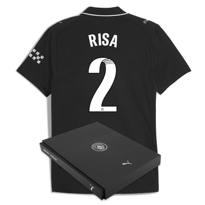 Manchester City Away Authentic Jersey 2025/26 With RISA 2 Printing in Gift Box