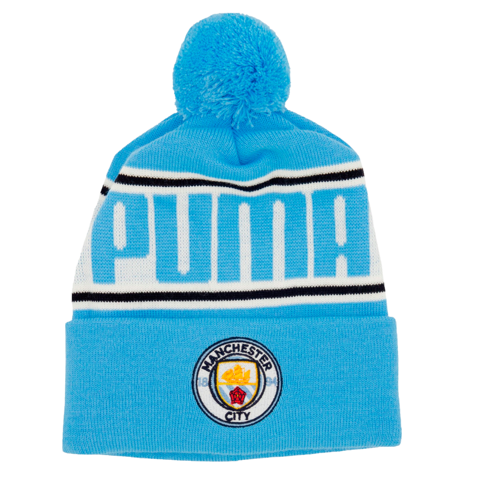Bonnet Puma Pom Beanie Bleu sur Rue du Golf , l'adresse de tous les golfeurs