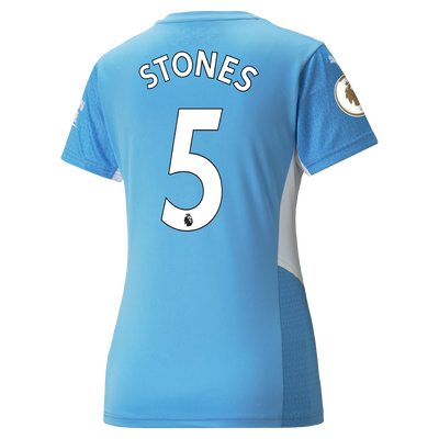 Womens Manchester City Home Shirt 21/22 with John Stones printing