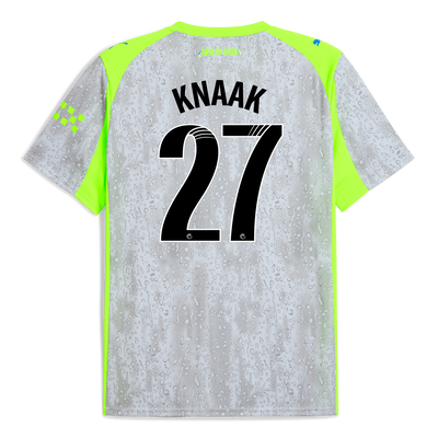 Maillot Third Manchester City 2025/26 à avec impression de KNAAK 27 Printing