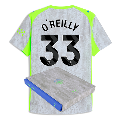 マンチェスター・シティ サードオーセンティックジャージー 2025/26 O'REILLY 33 プリント入り ギフトボックス付き