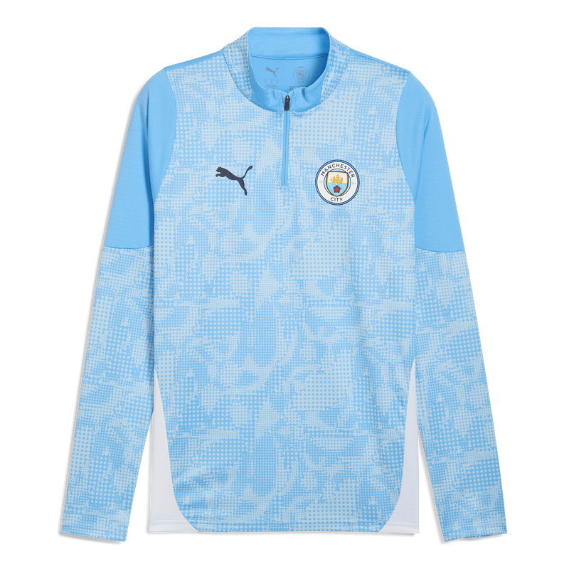 MCFC TR KIDS TRAINING 1/4 ZIP TOP - blue