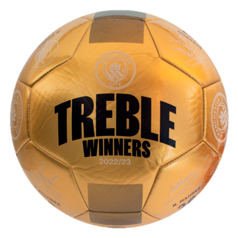 MCFC FW TREBLE WINNER BALL - gold