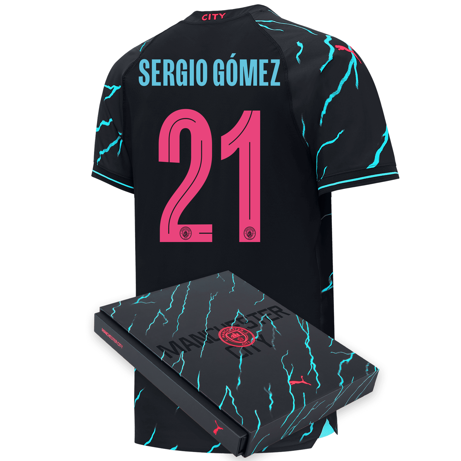 Manchester City Authentic Third Jersey 2023/24 with SERGIO GÓMEZ