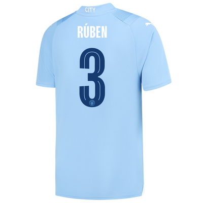 Manchester City Home Jersey 2023/24 with RÚBEN 3 printing