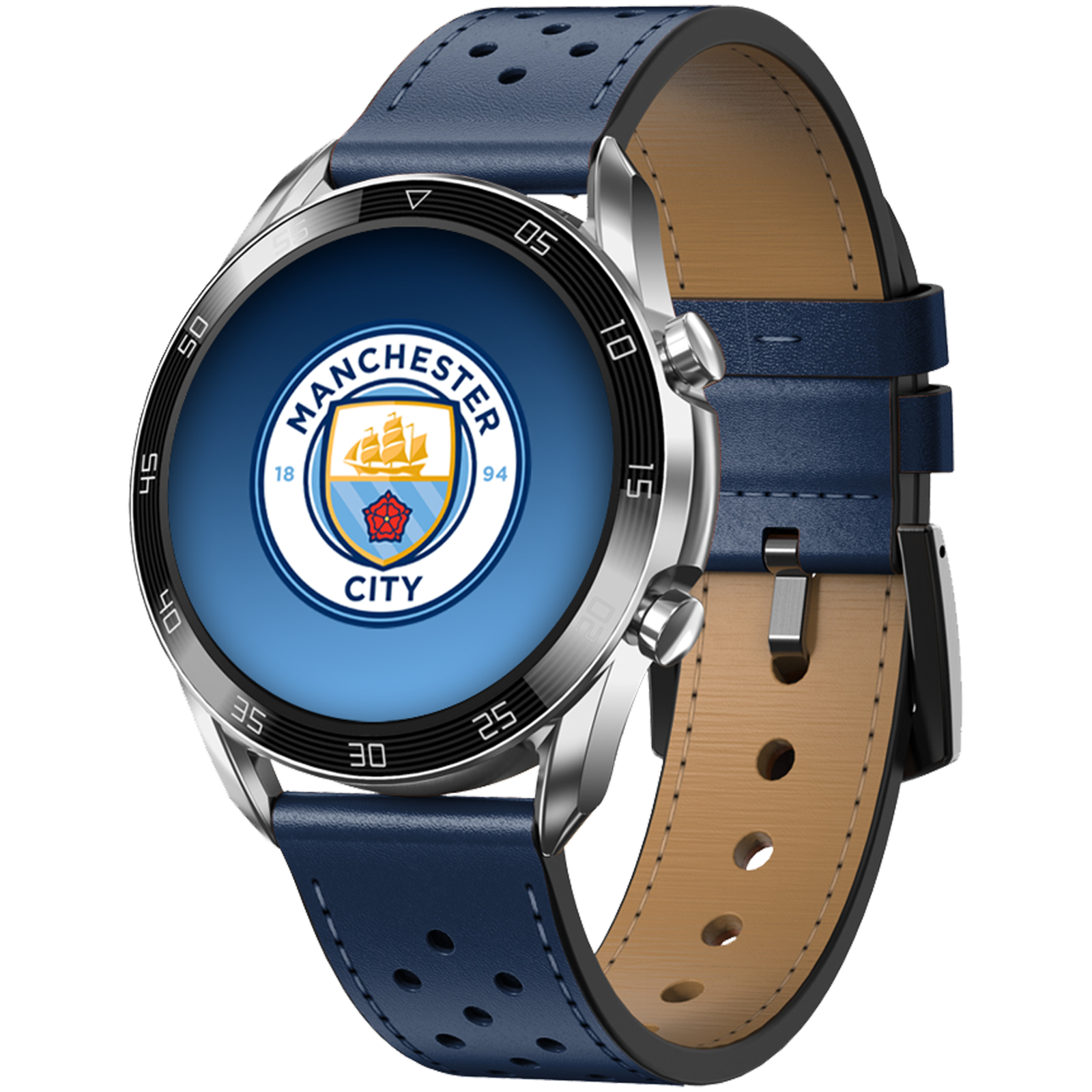 Manchester City Leren Smartwatch Official Man City Store