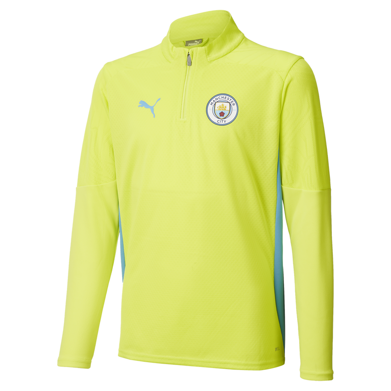 Kids' Man City Training 1/4 Zip Top yellow unisex - Size 15/16  - Official Manchester City FC store