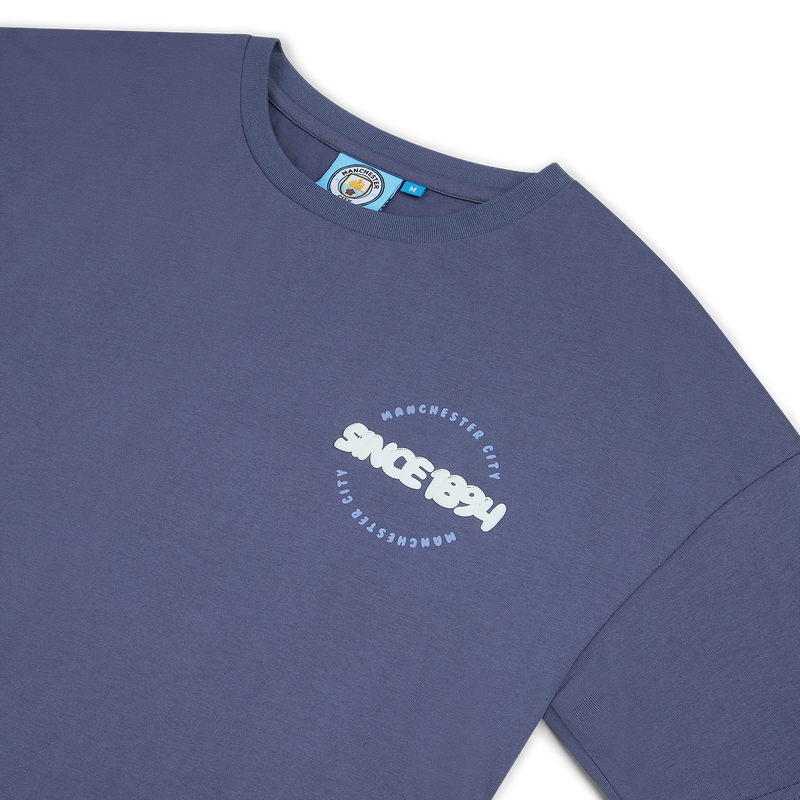 MCFC FW WOMENS BUBBLE T-SHIRT - Navy