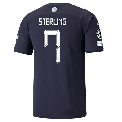 Manchester City 3rd Shirt 21/22 with Raheem Sterling printing