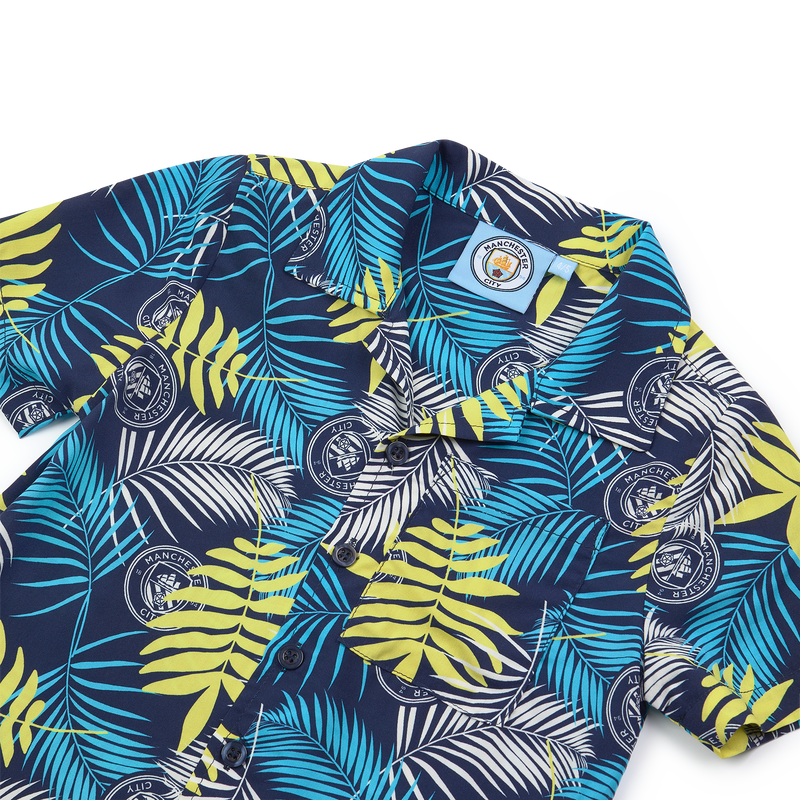 MCFC KIDS HAWAIIAN SHIRT - navy