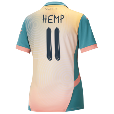 Women's Manchester City 'Definitely City' Jersey 2024/25 With HEMP 11 printing