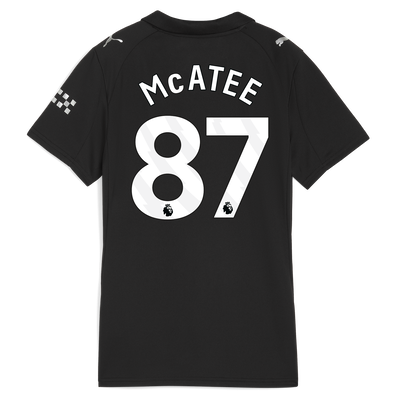 Women's Manchester City Away Jersey 2025/26 With McATEE 87 Printing