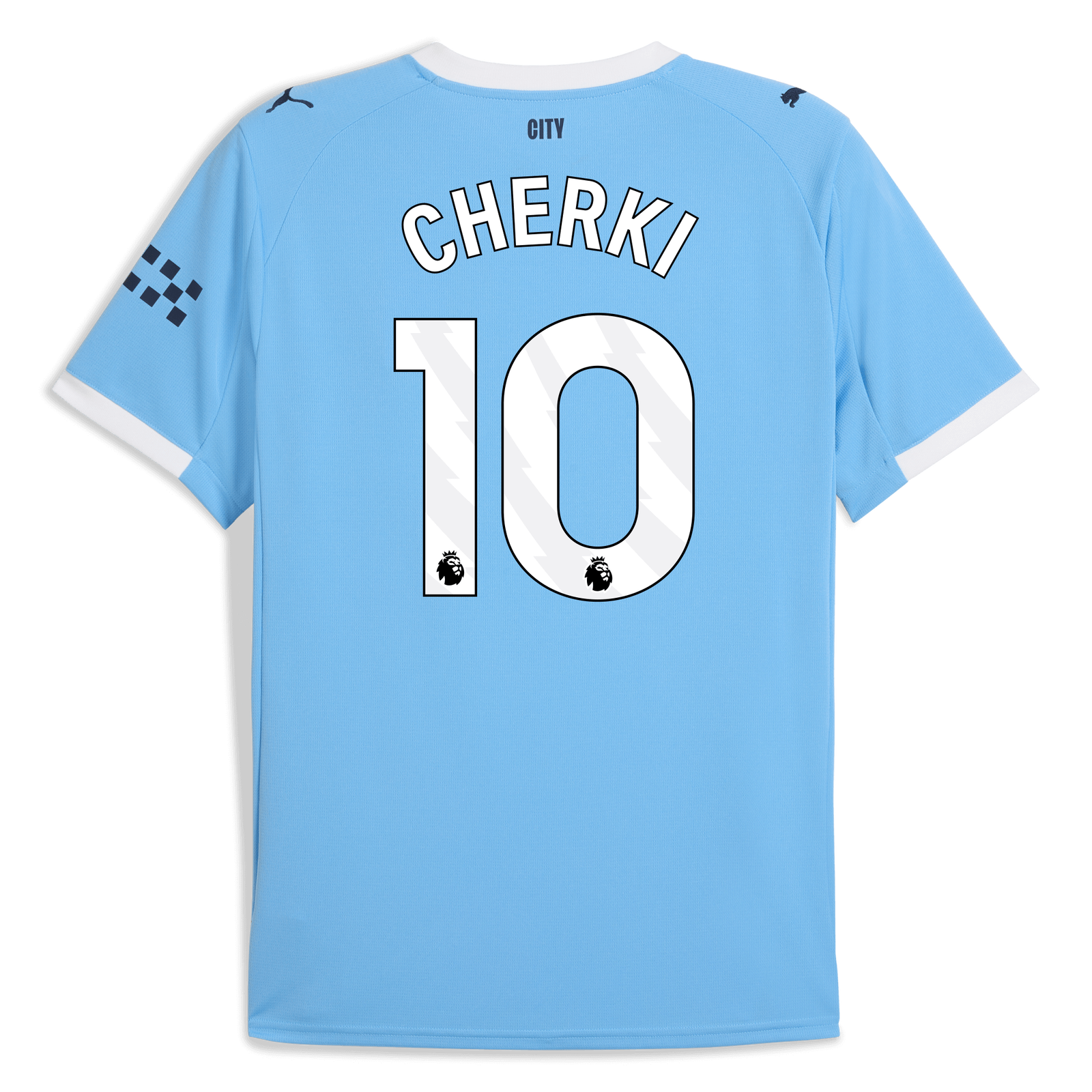 Manchester City Home Jersey 2025/26 With CHERKI 10 Printing