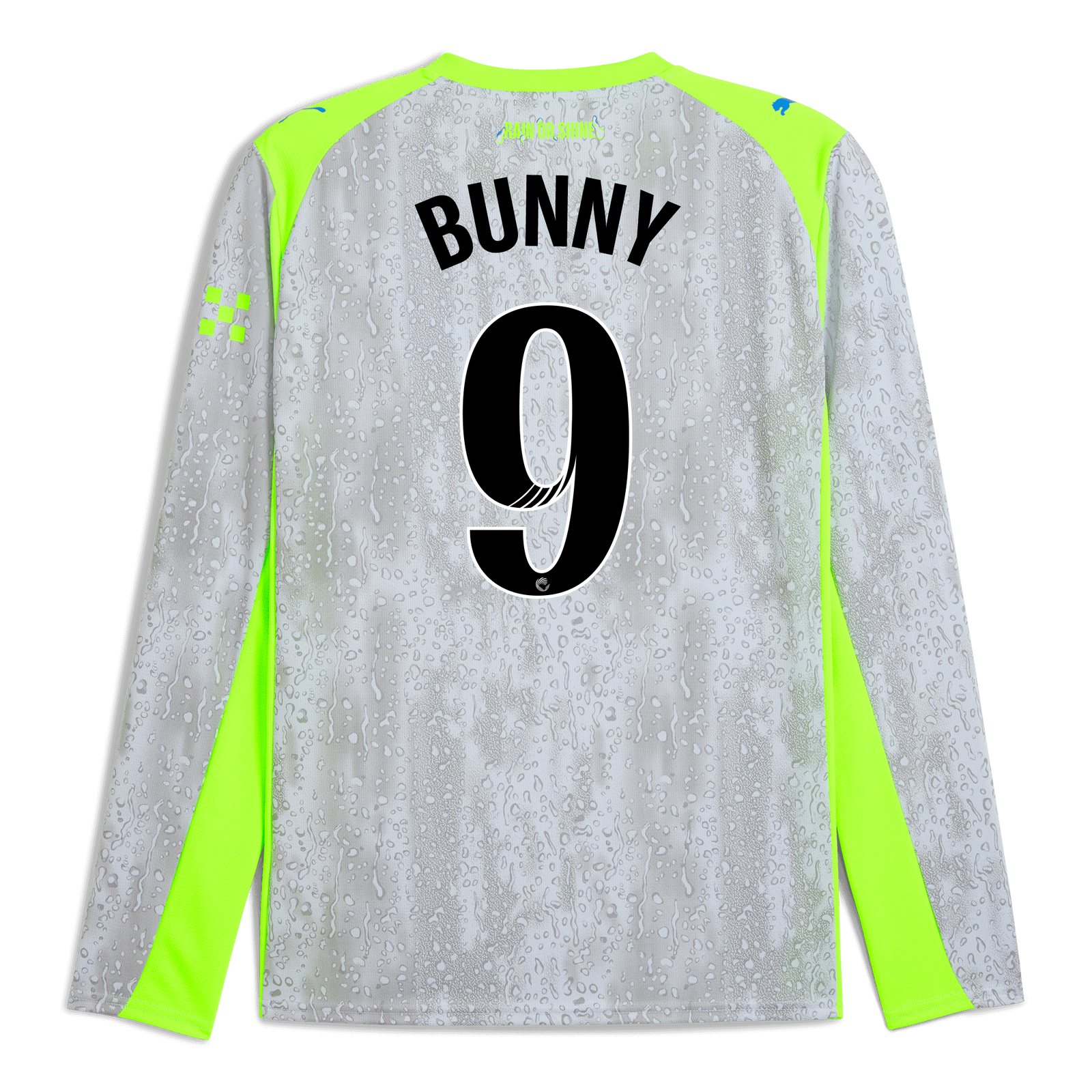 Manchester City Third Jersey 2025/26 Long Sleeve With BUNNY