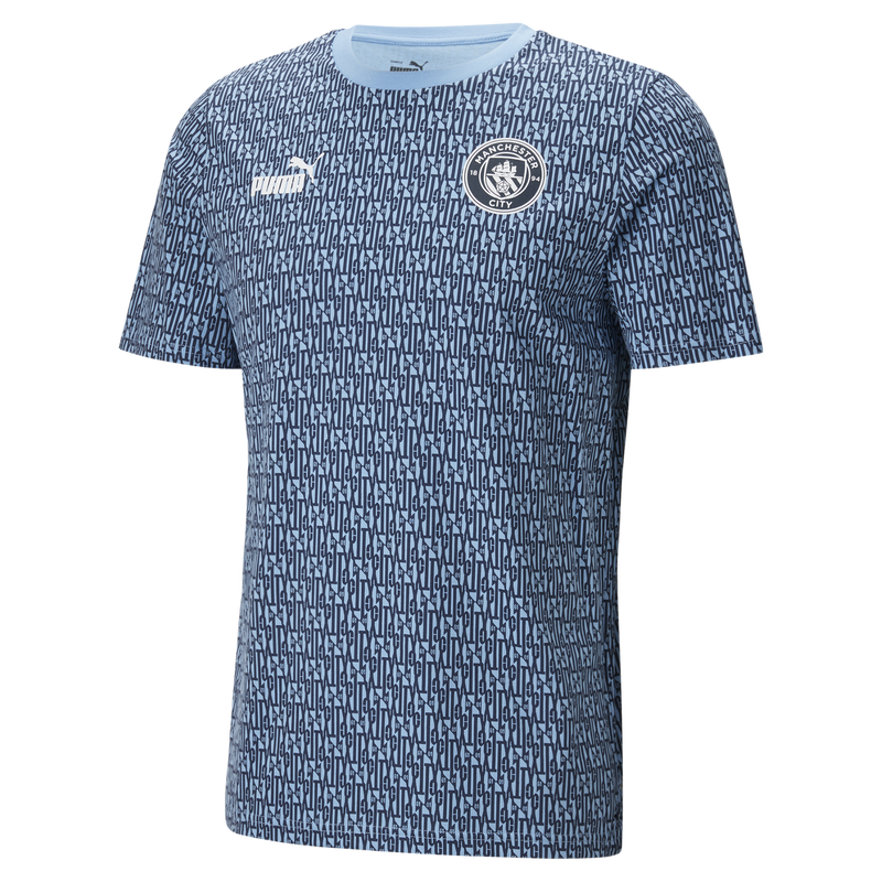 MCFC LW MENS FTBLCULTURE TEE AOP - navy