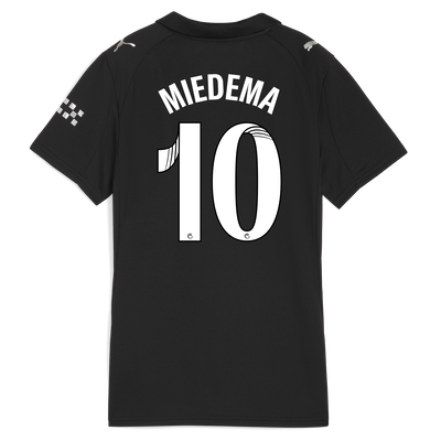 Women's Manchester City Away Jersey 2025/26 With MIEDEMA 10 Printing