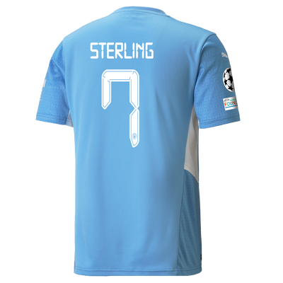 Manchester City Home Shirt 21/22 with Raheem Sterling printing