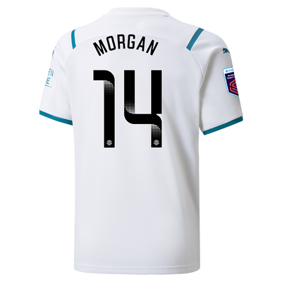 Kids Manchester City Away Shirt 21/22 with Esme Morgan printing