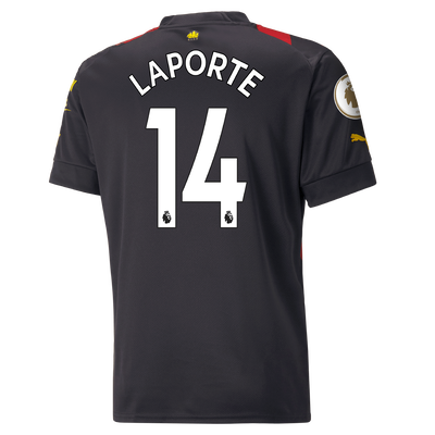 Manchester City Away Jersey 2022/23 with LAPORTE 14 printing