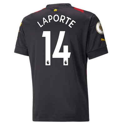 Manchester City Away Jersey 2022/23 with LAPORTE 14 printing